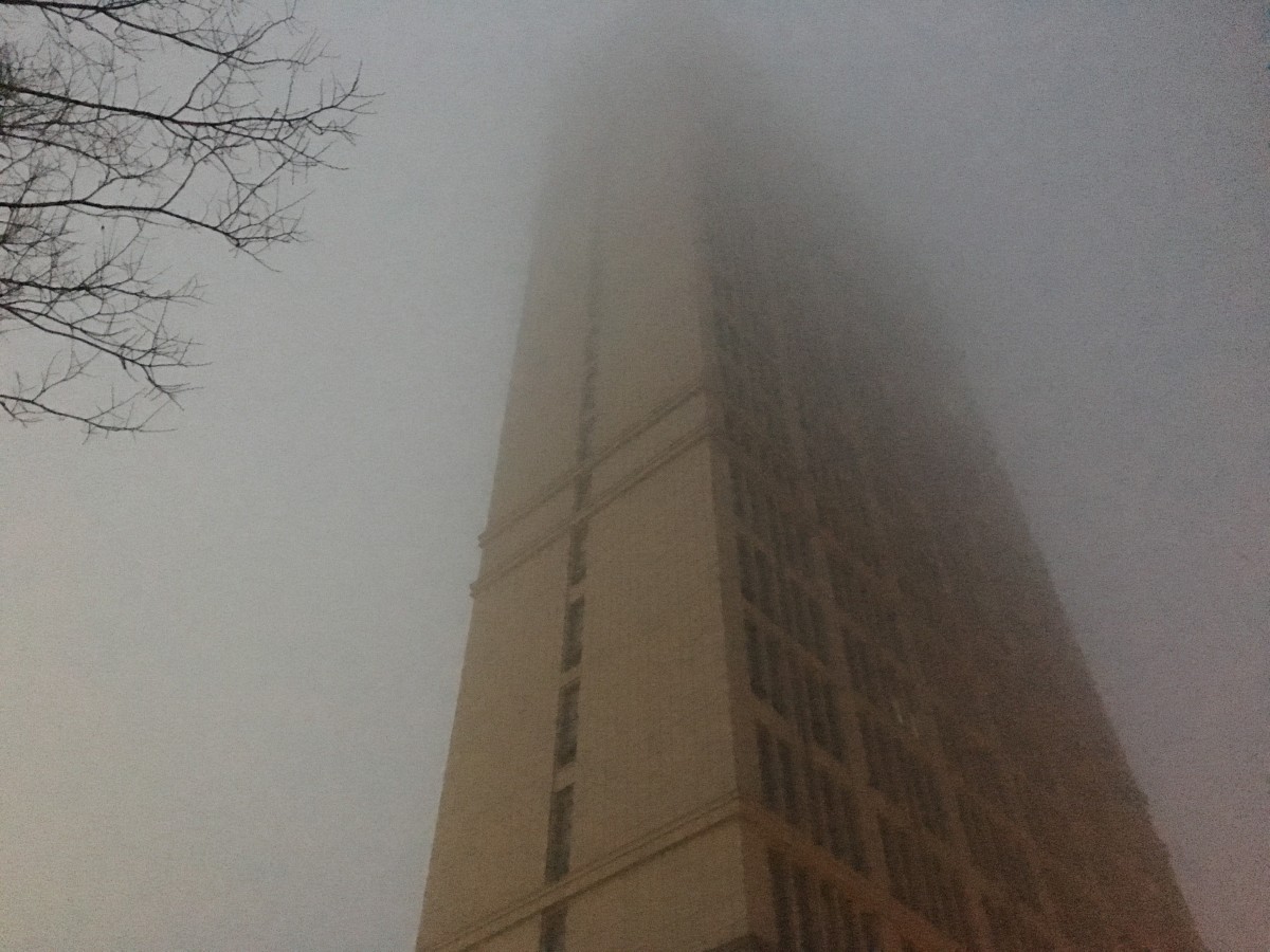 江苏·春季·晨雾·楼宇