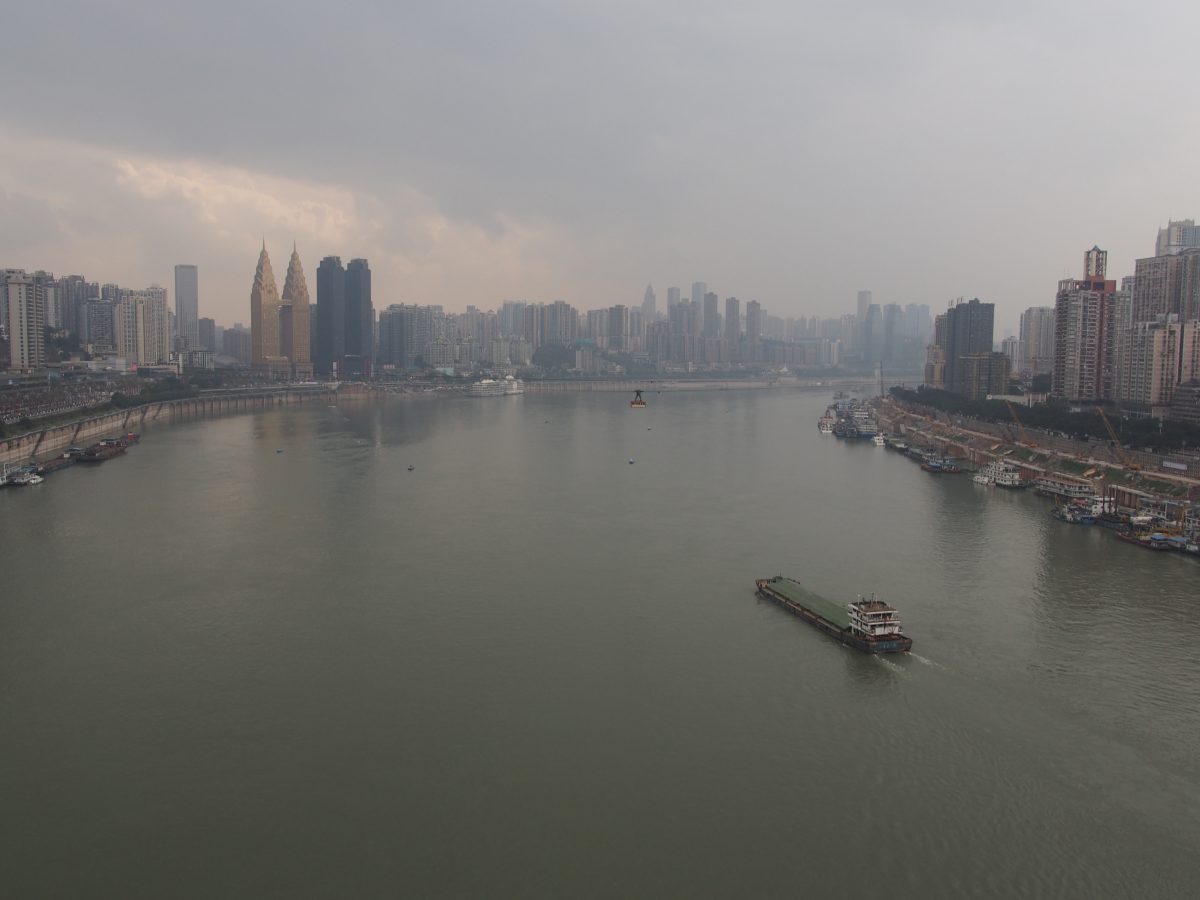 重庆东水门长江大桥·诗·江·天