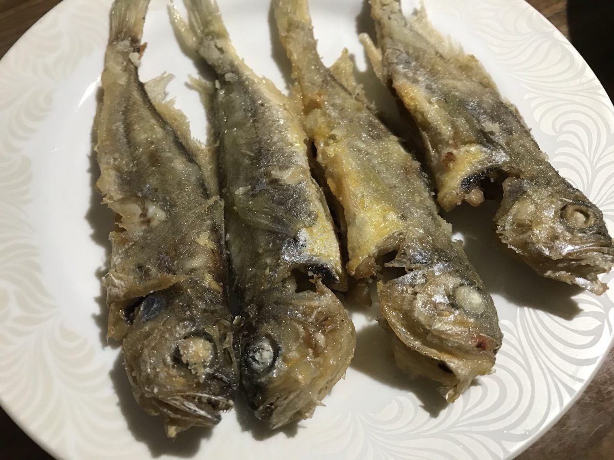 夏季·晚饭·油炸小黄鱼