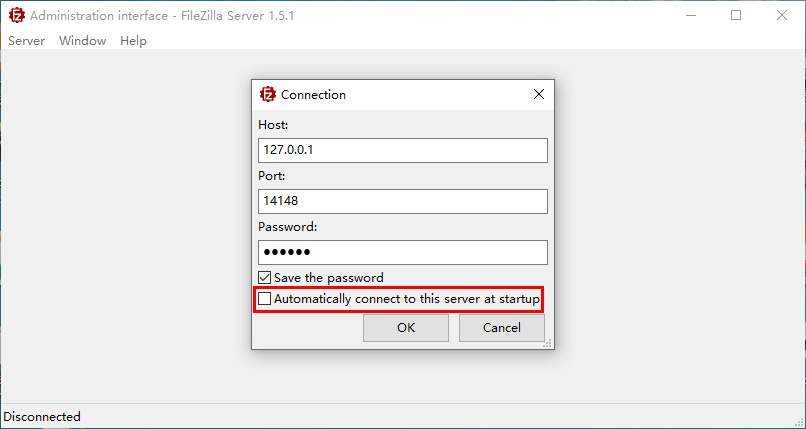配置 FileZilla Server
